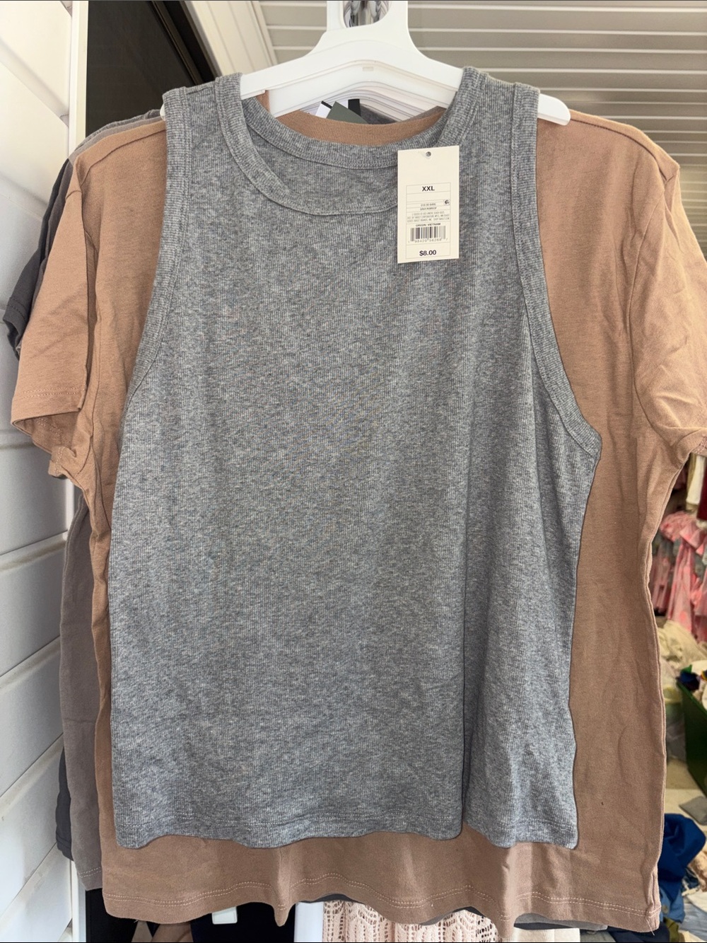 5/$10 Grey Tank Top - Classic Women's Sleeveless Tee